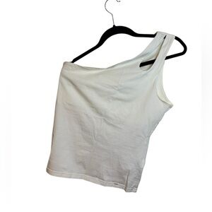 Salsa Jeans White Y2K One Shoulder Top